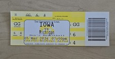 2026 Iowa vs Michigan FULL Ticket – March 5  Nat’l Champion 