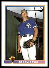 Storm Davis 1991 Bowman #293 Royals MLB READ FREE SHIPPING AutographDen