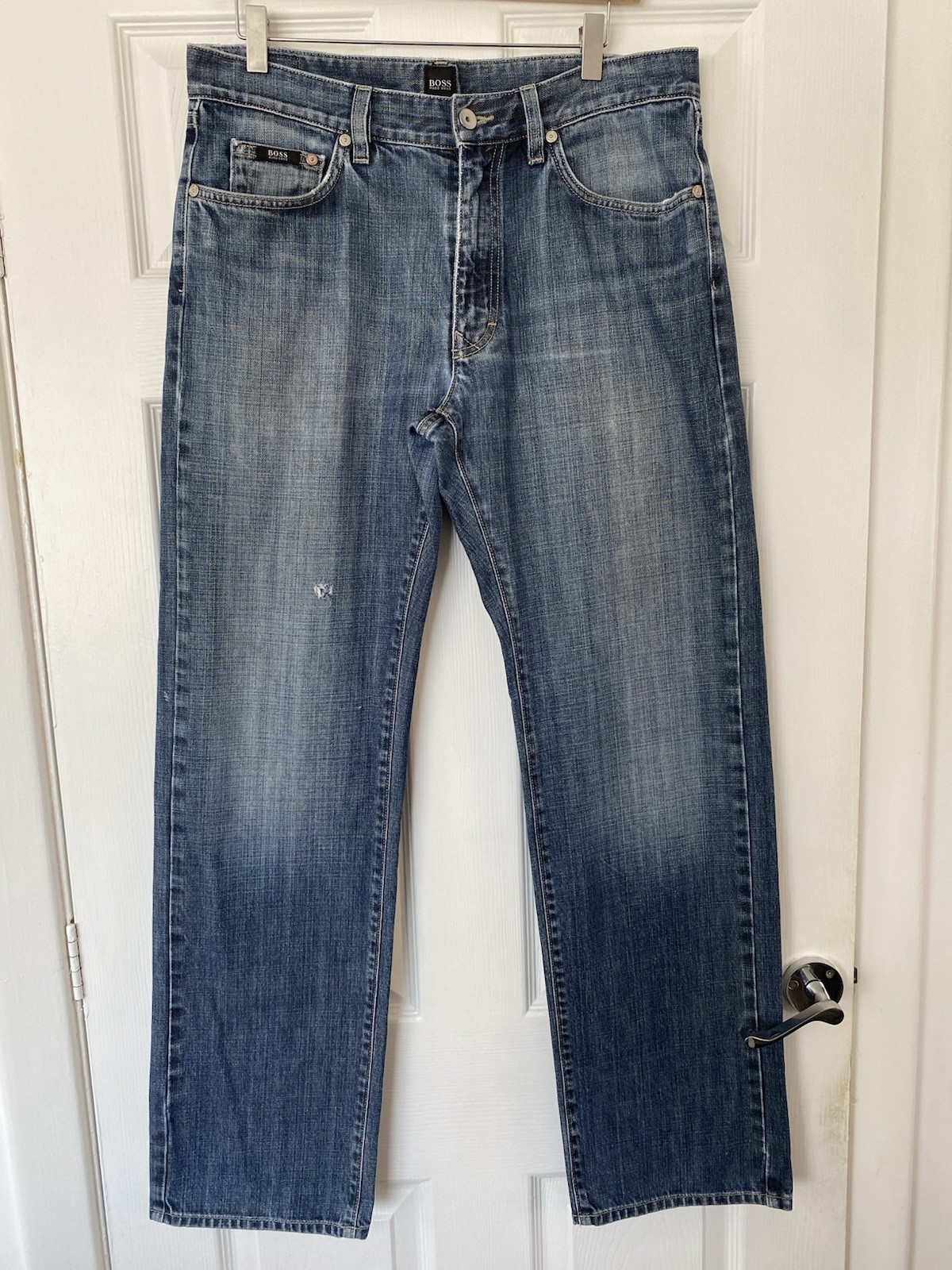 Hugo Boss Texas Men’s Blue Straight Leg Jeans W33 L32 Regular Fit Denim