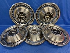 Vintage Set Of 5 197172 Chevrolet 15 Hubcaps Impala Biscayne Kingswood Bel Air