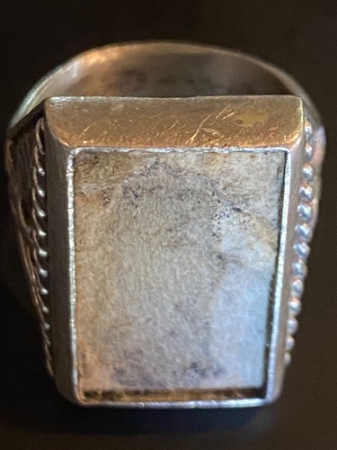 VTG Sterling Silver Ring Eagle Shield Totem Kachina Southwestern WWII Size 9 Men - Picture 5 of 22