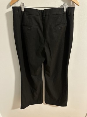 Express Editor Design Studio Pants Womens Sz 10 Black Striped Flared Career