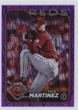 2024 Topps Update Purple Holo Foilboard /799 Nick Martinez #US255 1h98