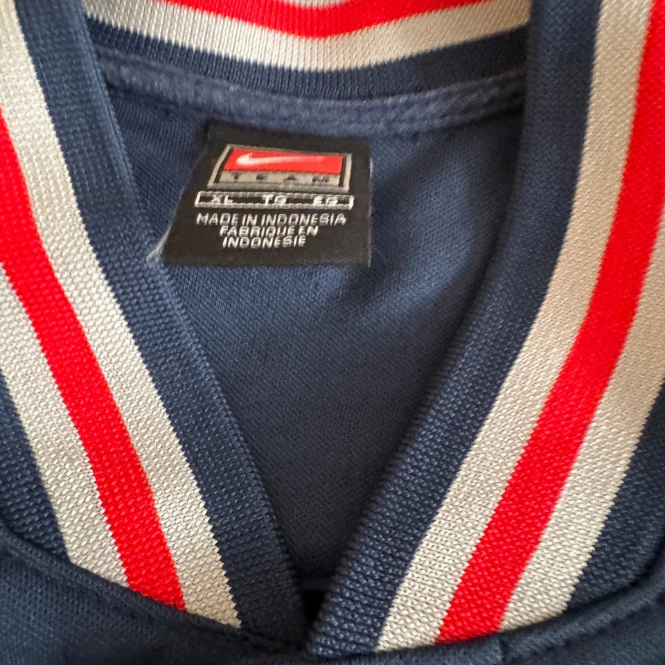 Jaqueta Nike New Jersey Nets Vintage Rewind NBA Throwback Azul Warm-Up Masculina GG - Imagem 4 de 4