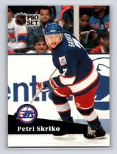 1991-92 Pro Set Petri Skriko #517 Winnipeg Jets Hockey Card