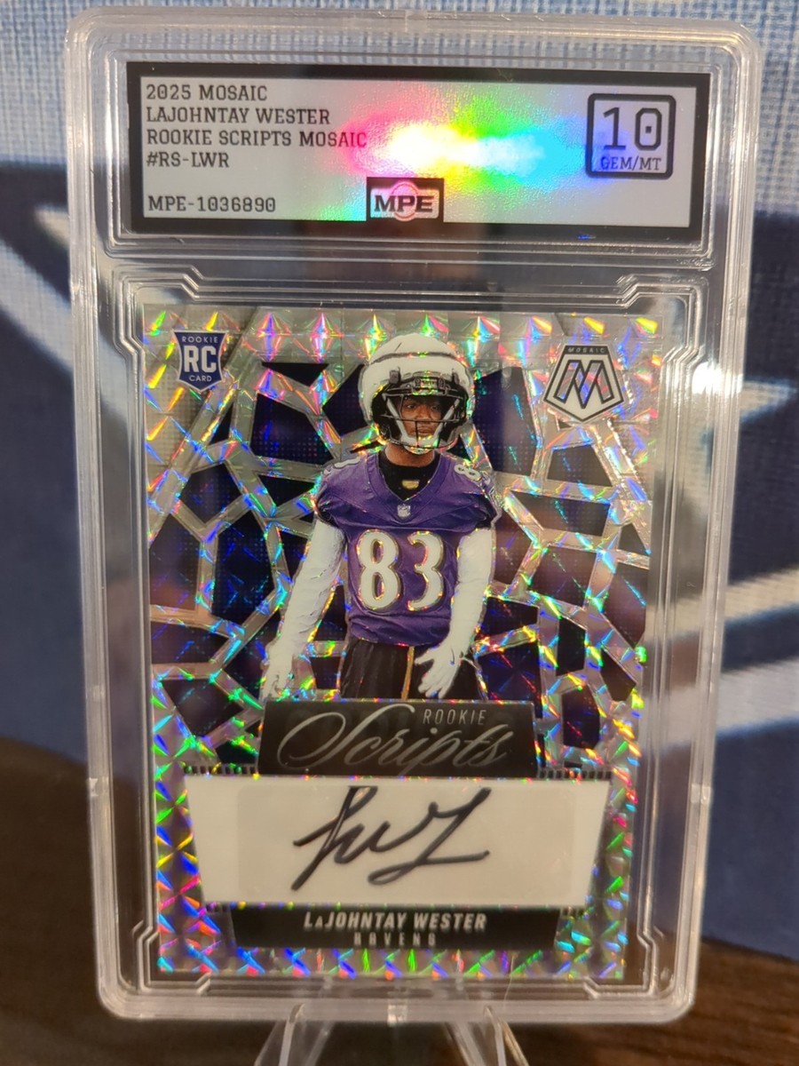 2025 Panini Mosaic - Rookie Scripts LaJohntay Wester #RS-LWR (AU