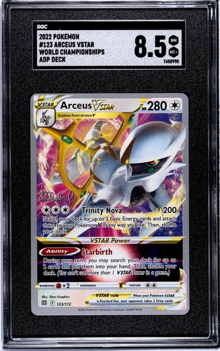 Arceus VSTAR graded SGC 8.5 for sale on eBay