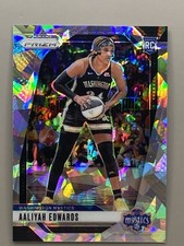 2024 Panini Prizm WNBA #70 Aaliyah Edwards Ice Prizms Washington Mystics I-4244