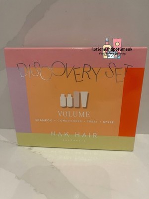 NAK Hair VOLUME Discovery Set Shampoo, Conditioner, Maske, Style Spray UVP 46£