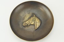 Bronze Wandteller Pferdekopf – Paul Casberg, Ø 24 cm, 1,8Kg signiert - Selten✅