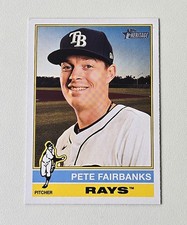 2025 Topps Heritage - Pete Fairbanks # 361 - Tampa Bay Rays - NM/Mint