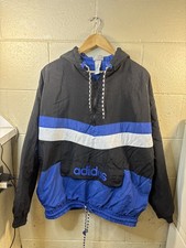 Vintage Adidas Embroidered 1/4 Zip Track Jacket