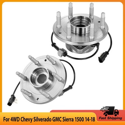 2 Front Wheel Bearing & Hub Assembly For Chevrolet Silverado 1500 2017-2018