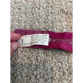 Aubade Lace Underwire Bra 36C Magenta Floral Mesh French Lingerie 5614C