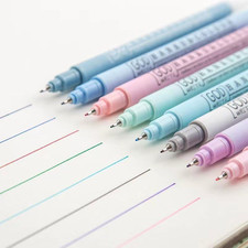 Colored Fineliner Pens, 0.38Mm Fine Tip, 8 Colors Set for Writing and Drawing