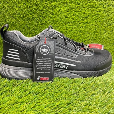 Rocky Industrial Athletix Low Mens Size 11 Black Composite Toe Safety Work Shoes