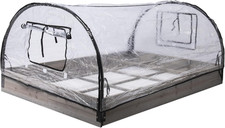 Quadrato Da Orto in Legno E Serra 120X80X50Cm