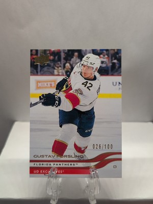 2025-26 UD Series 1 Hockey Gustav Forsling #71 UD Exclusives 026/100 PANTHERS 