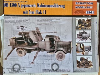 Daimler Benz 4500 A Armored Body and 5 cm Flak 41 1:35 Schatton 3541