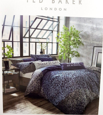 TED BAKER Super King Bettbezug Twilight Prism 220TC 260x220cm Baumwolle UVP 145£