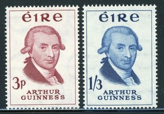 IRELAND MNH Selections: Scott #171 172 Guinness Brewery 200th Ann CV$11