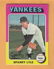 Sparky Lyle New York Yankees 1975 Topps #485 Reynoldsville Pennsylvania PA