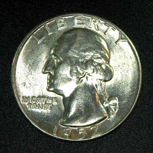 1952 P ** Washington Quarter ** Beautiful Color ** Superb Gem BU ** Album Toned