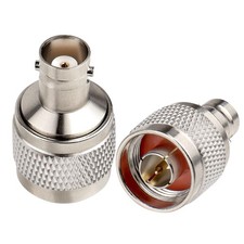 2 PCS N Male To BNC Female Connector Adapter RF Coax Radio Walkie Talkie