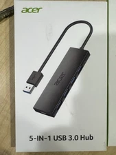 Acer ODK350 5-in-1 USB Hub 3.0 Black, 4 Ports, Sealed