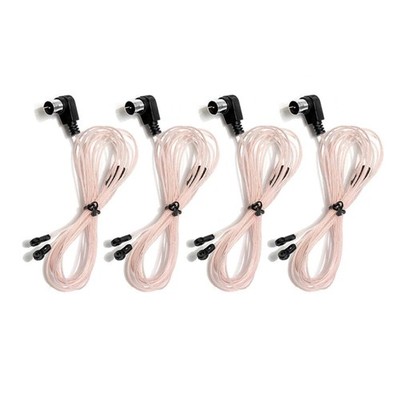 4PCS 75 Ohm FM Antenna Dipole F Male Plug for Pioneer Yamaha Denon Audio System