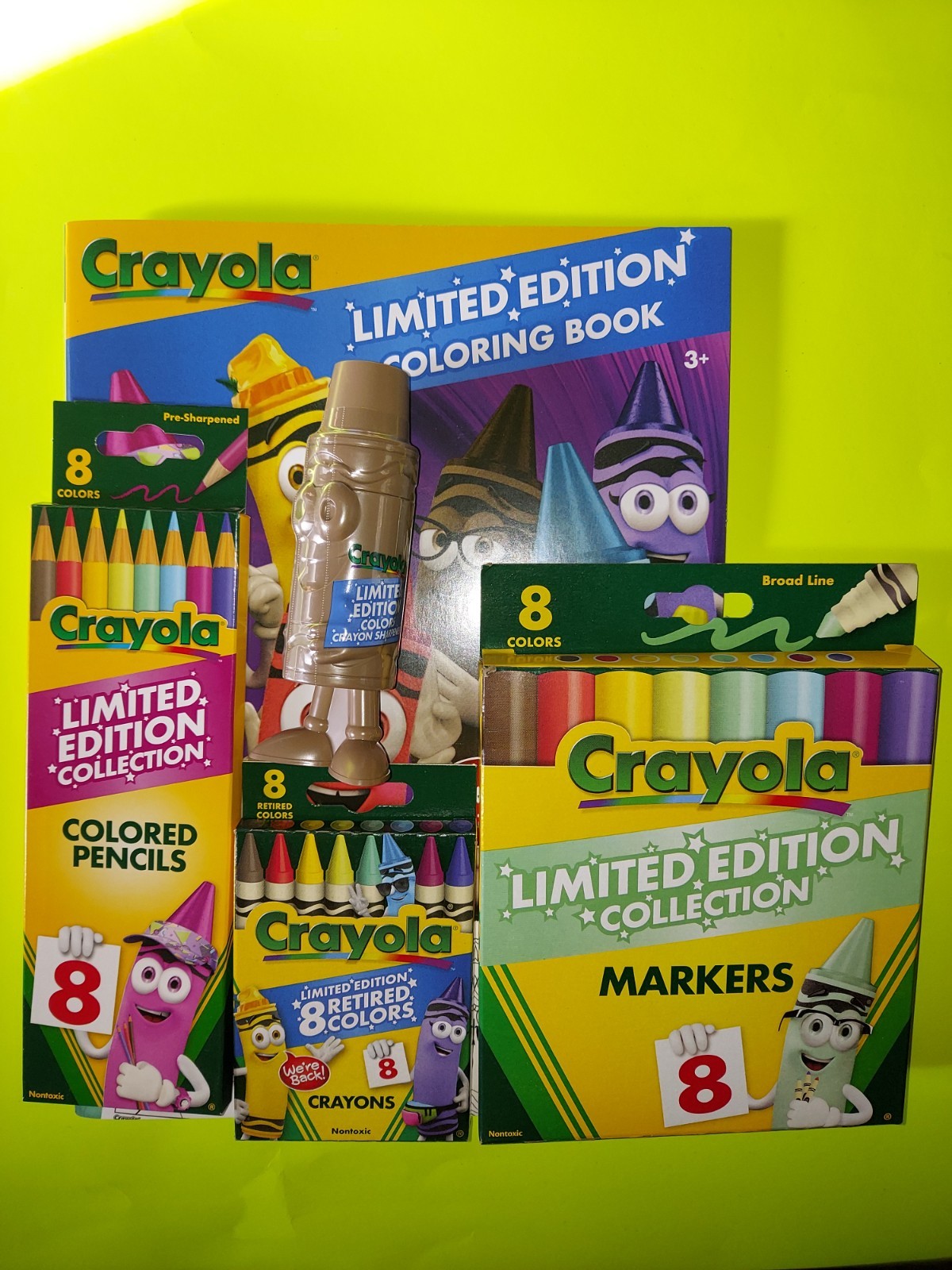 Crayola Limited Edition 8 Retired Colors Crayon Marker Penci