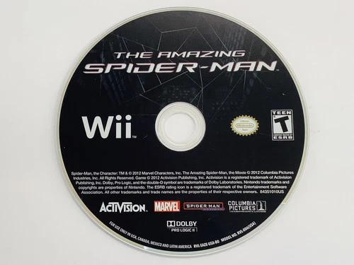 The Amazing Spider-Man (Nintendo Wii) Disc Only!  FREE SHIPPING  (G)