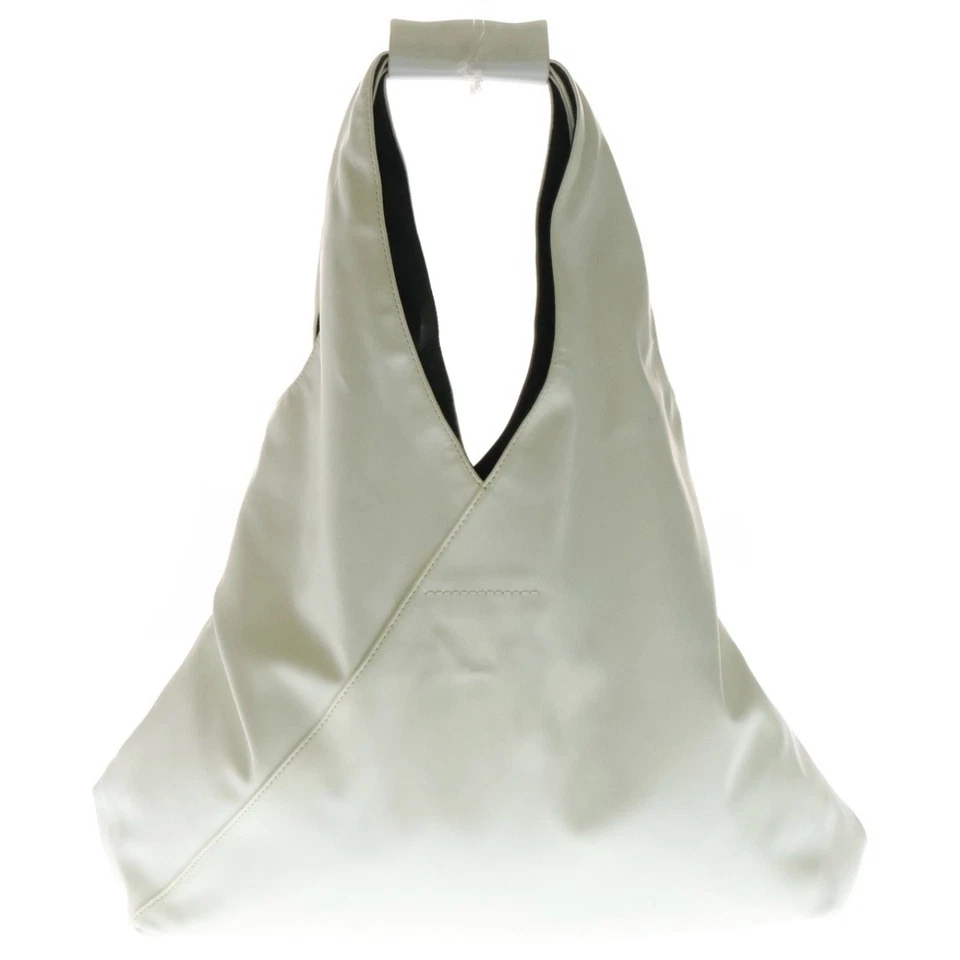 Mm6 Maison Margiela Masonic Japanese Handbag Tote Bag White Leather Used 6cb010b - Image 2 of 4