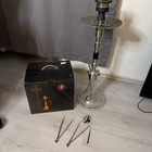✅Premium Amy Deluxe Shisha mit 4 Platz Set  Molassenfänger Wasserpfeife Hookah 