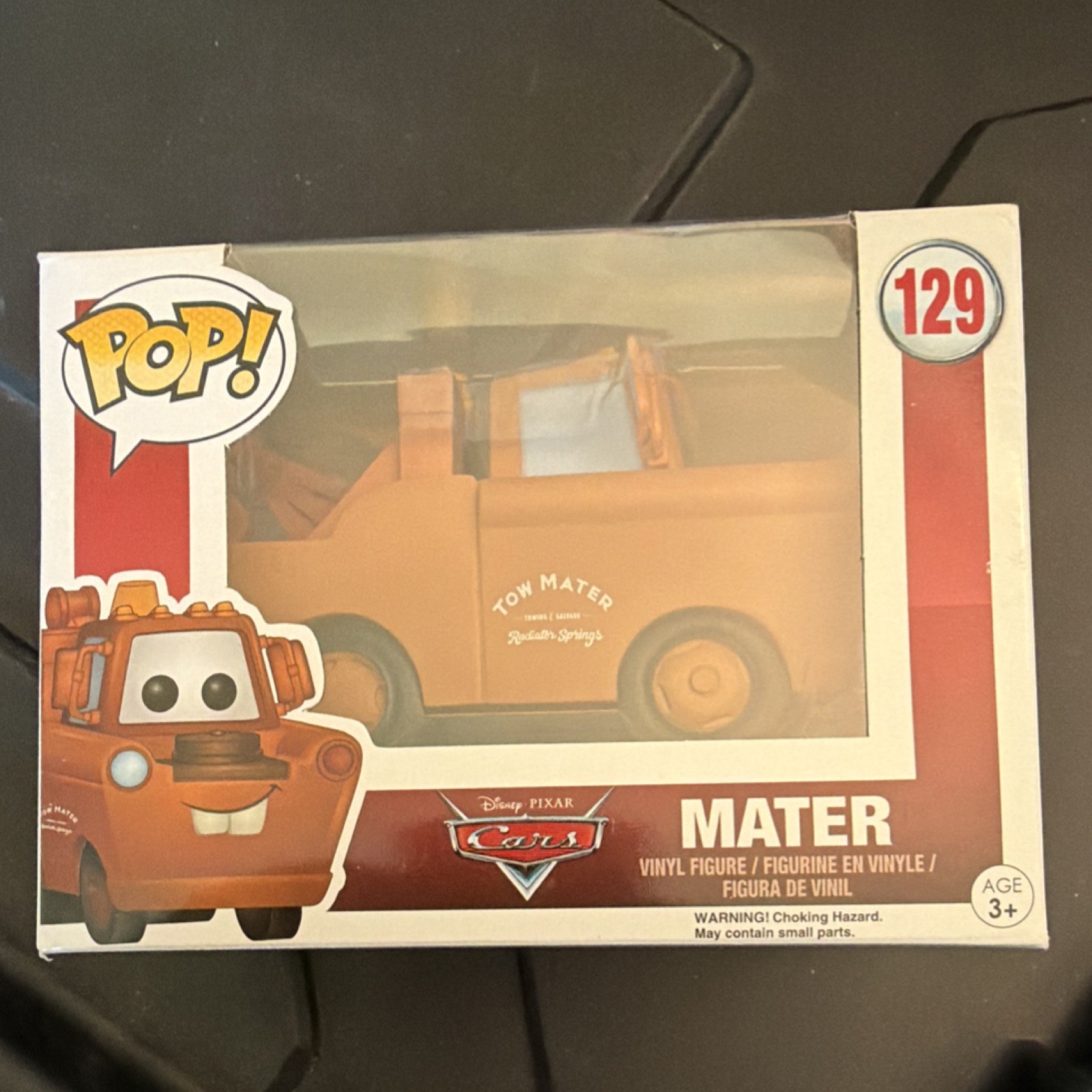 Funko Pop! Disney Pixar Cars Mater #129 Brown Vinyl Figure 2015