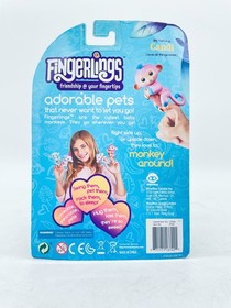 WowWee Fingerlings Friendship At Your Fingertips Candi Baby Monkey Pink/Blue NIB