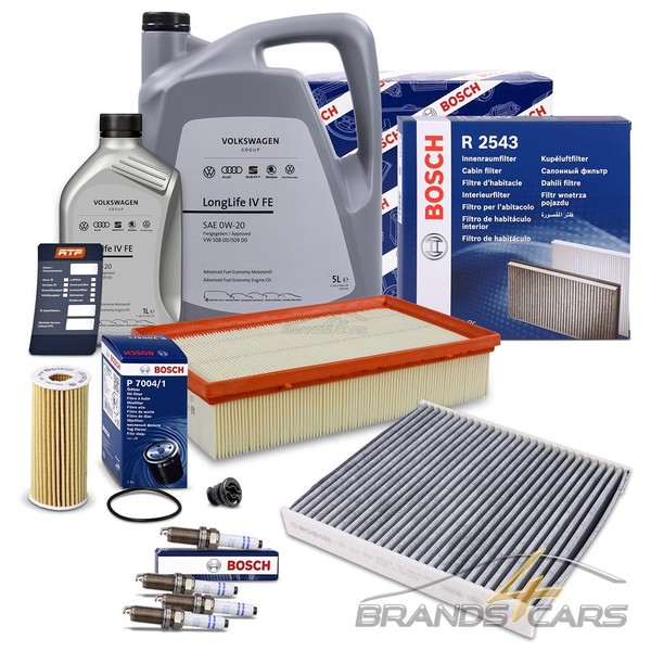 Bosch Inspektionspaket FÜR Audi A3 Seat Skoda VW Golf 7 8 1.8 2.0 TSI Tfsi-image