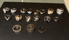 VINTAGE Costume Jewelry Rings  Lot Of 17 Unsearched  Various Sizes