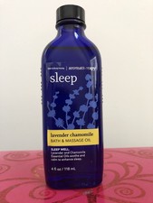 Bath Body Works Aromatherapy SLEEP LAVENDER CHAMOMILE Massage Oil 4 oz RARE