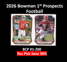2026 Bowman Football Paper Prospects BPP 1-200 Pick Your Card 1st Bowman NIL