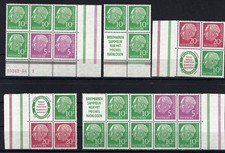 Bund Heuss I ZD&acute;s, postfrisches Lot aus MHB 3, einwandfrei, ME 272&euro; (TT03233)