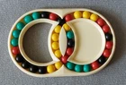 Toy Vintage Puzzle Rings Balls Old Vintage Soviet USSR Plastic Game Teaser