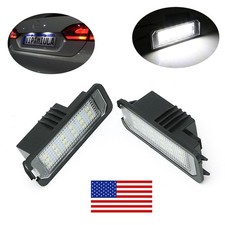 Pair LED License Plate Lights For Volkswagen ...