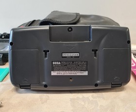 Sega Game Gear Handheld Console - Black with Case & 2 Games 