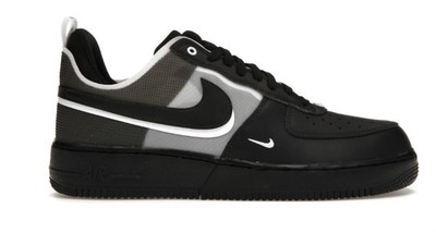 Size 9 - Nike Air Force 1 React Black White