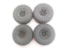 4x Traxxas Canyon Trail 1.9" Crawler Tires on 12mm hex Wheels for TRX-4 Defender