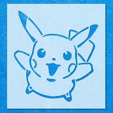 Pokemon Pikachu Stencil 01 Stencil, Mylar Airbrush Painting Wall Art Crafts