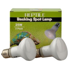 Reptile Basking Spot Lamp,Daylight Heat Bulb,2-Pack 25W 