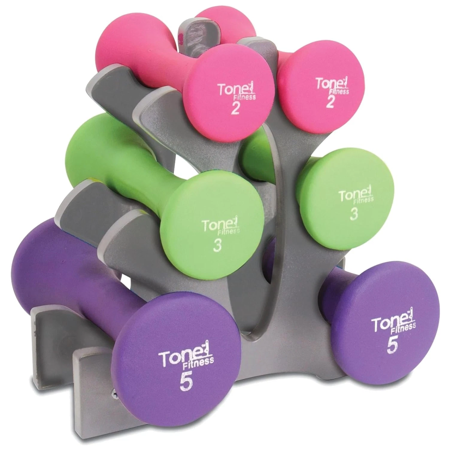 Neoprene Dumbbell Set with 3 Pairs