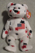 Ty Beanie Baby  Glory the Bear DOB  July 4, 1997 MWMT Free Shipping